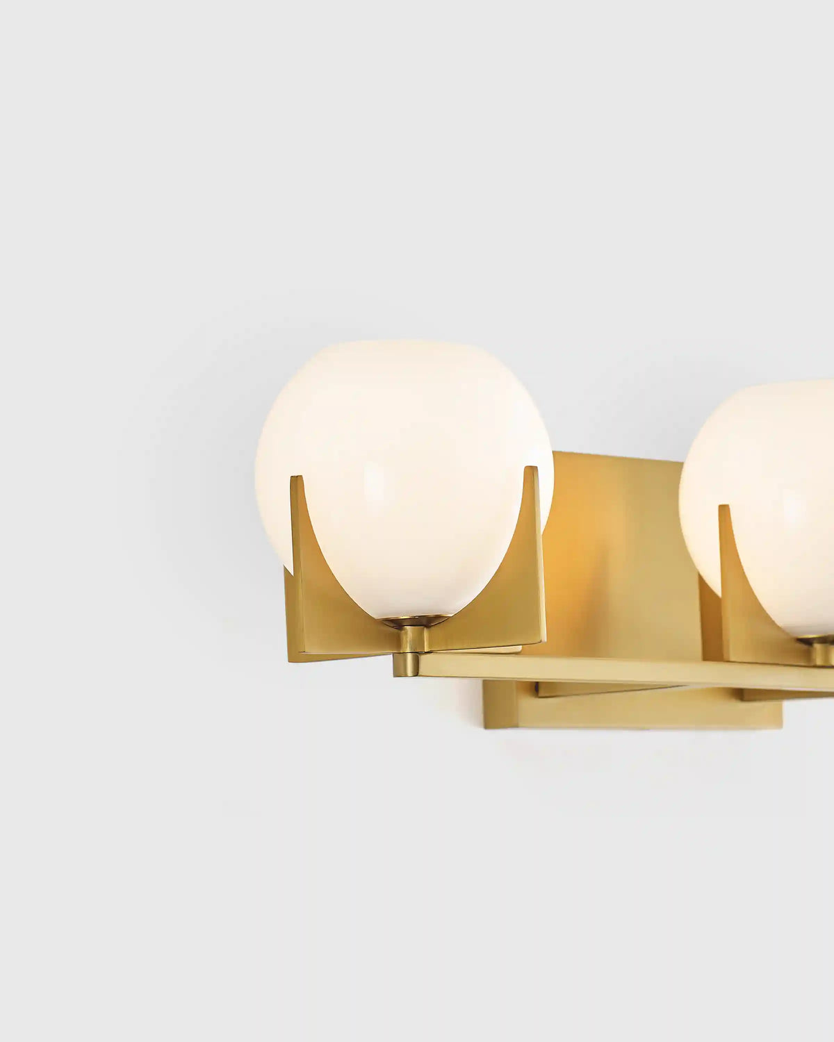 Deco Glass Globe Vanity Sconce