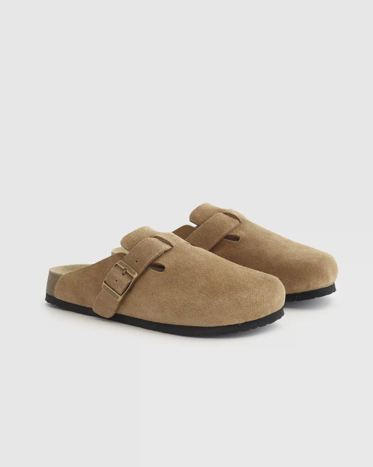Water Repellent Suede Clog Mule