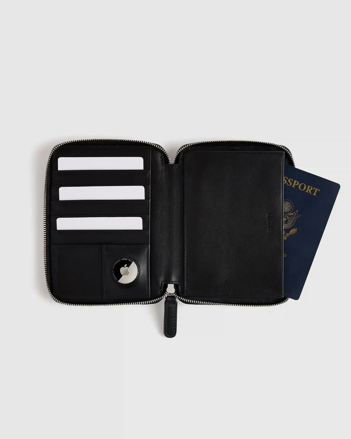 Nappa Leather RFID Zip Travel Wallet