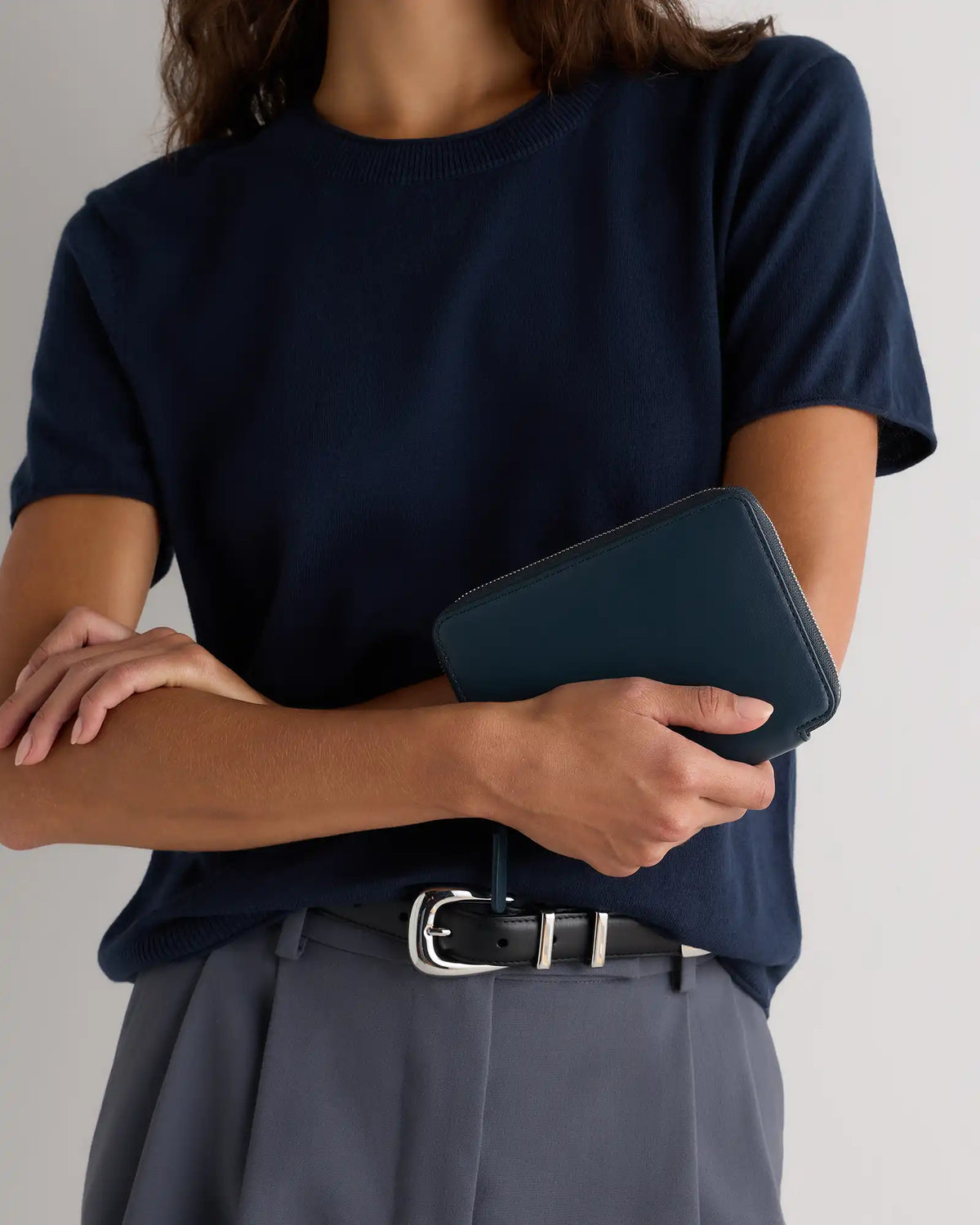 Nappa Leather RFID Zip Travel Wallet