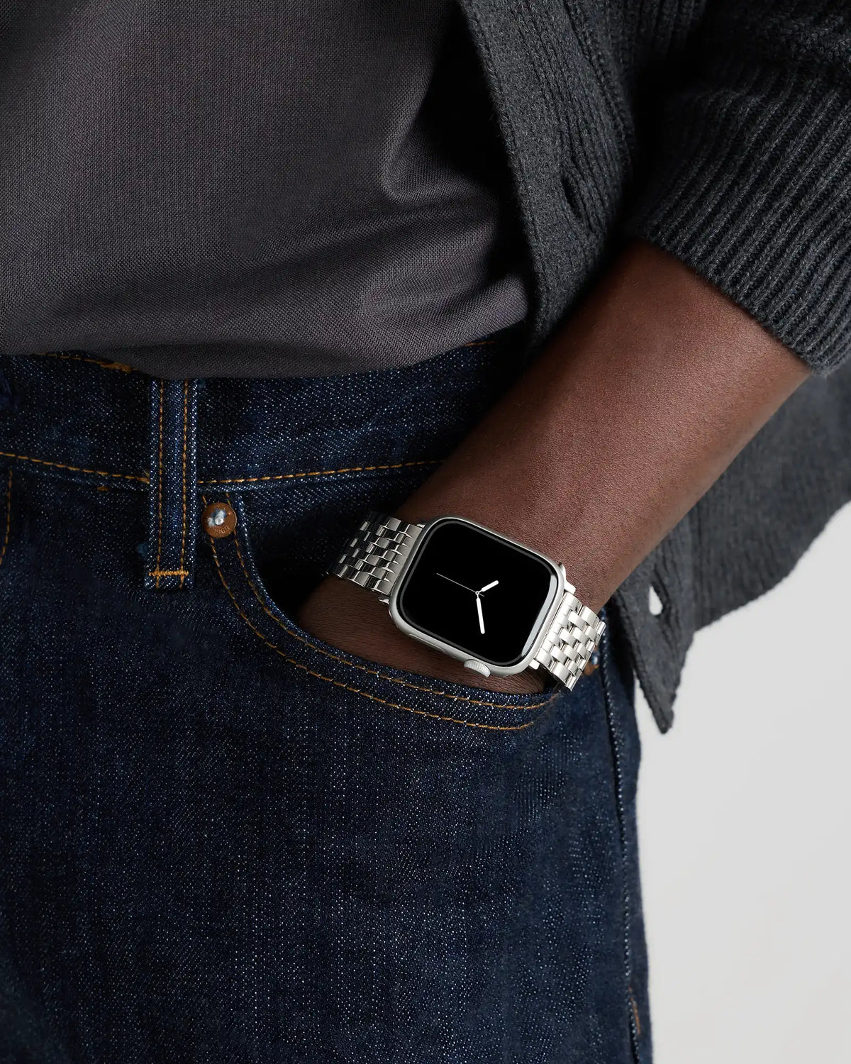 Stainless Steel Bracelet Smartwatch Band