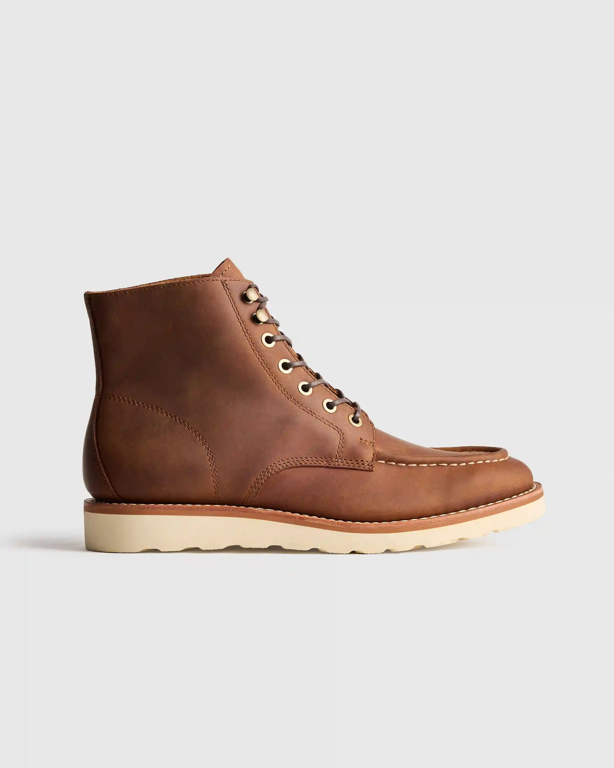 Crafted Leather Moc Toe Boot