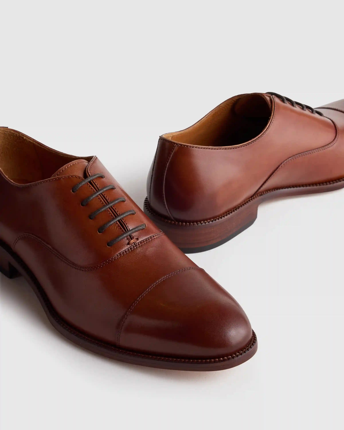 Italian Leather Cap Toe Oxford