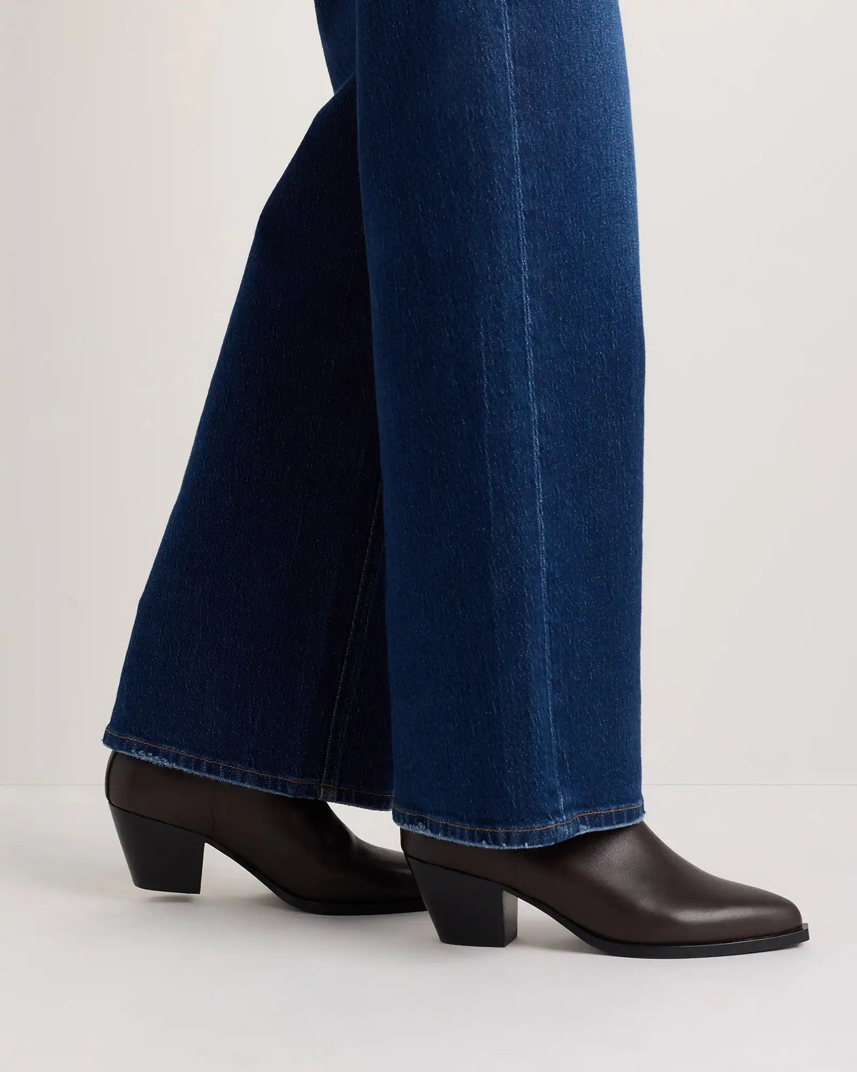 Italian Leather Western Chelsea Ankle Boot