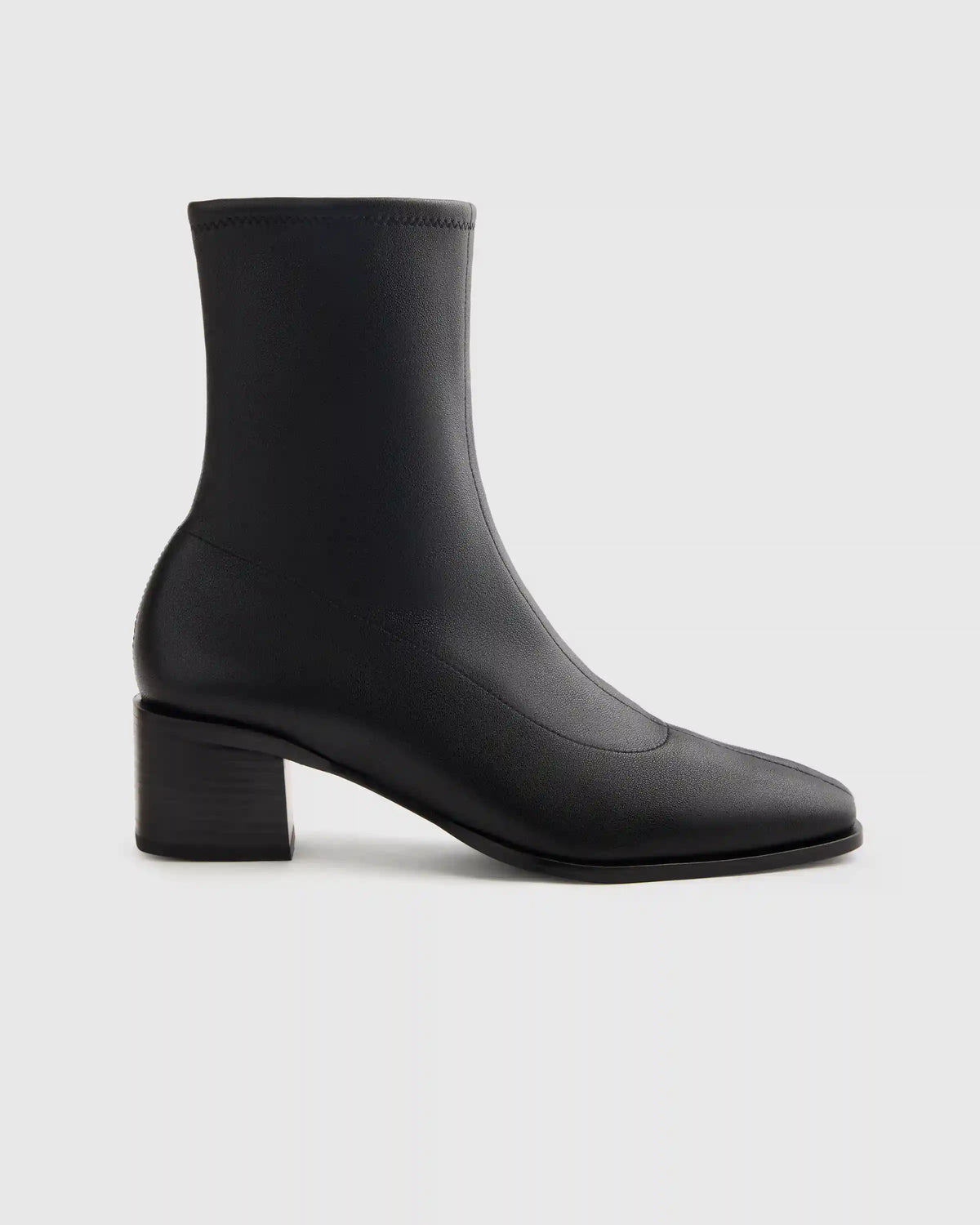 Italian Leather Stretch Sock Bootie