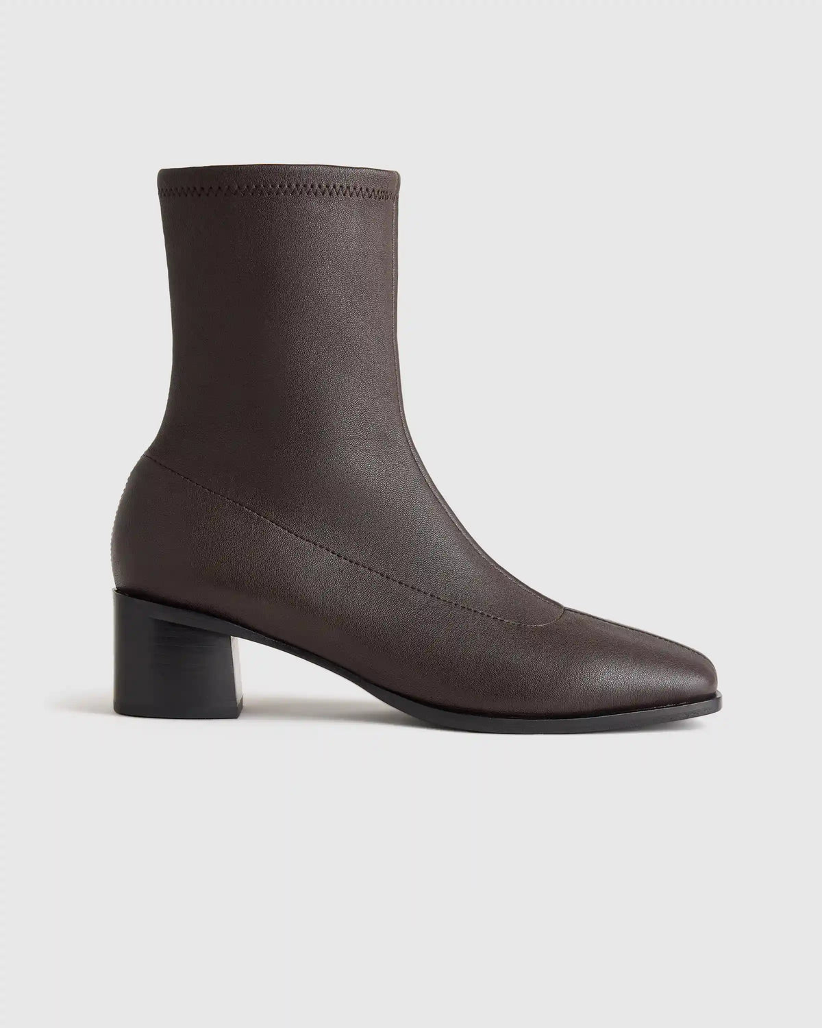 Italian Leather Stretch Sock Bootie