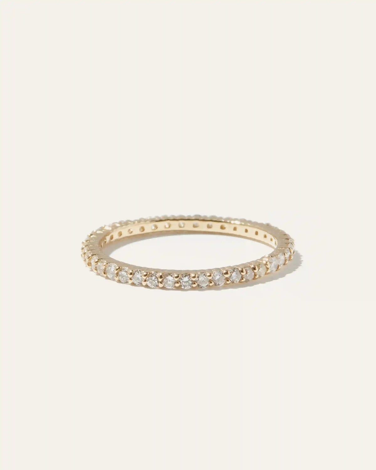 Diamond Shared Prong Eternity Band