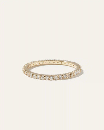 Diamond Shared Prong Eternity Band