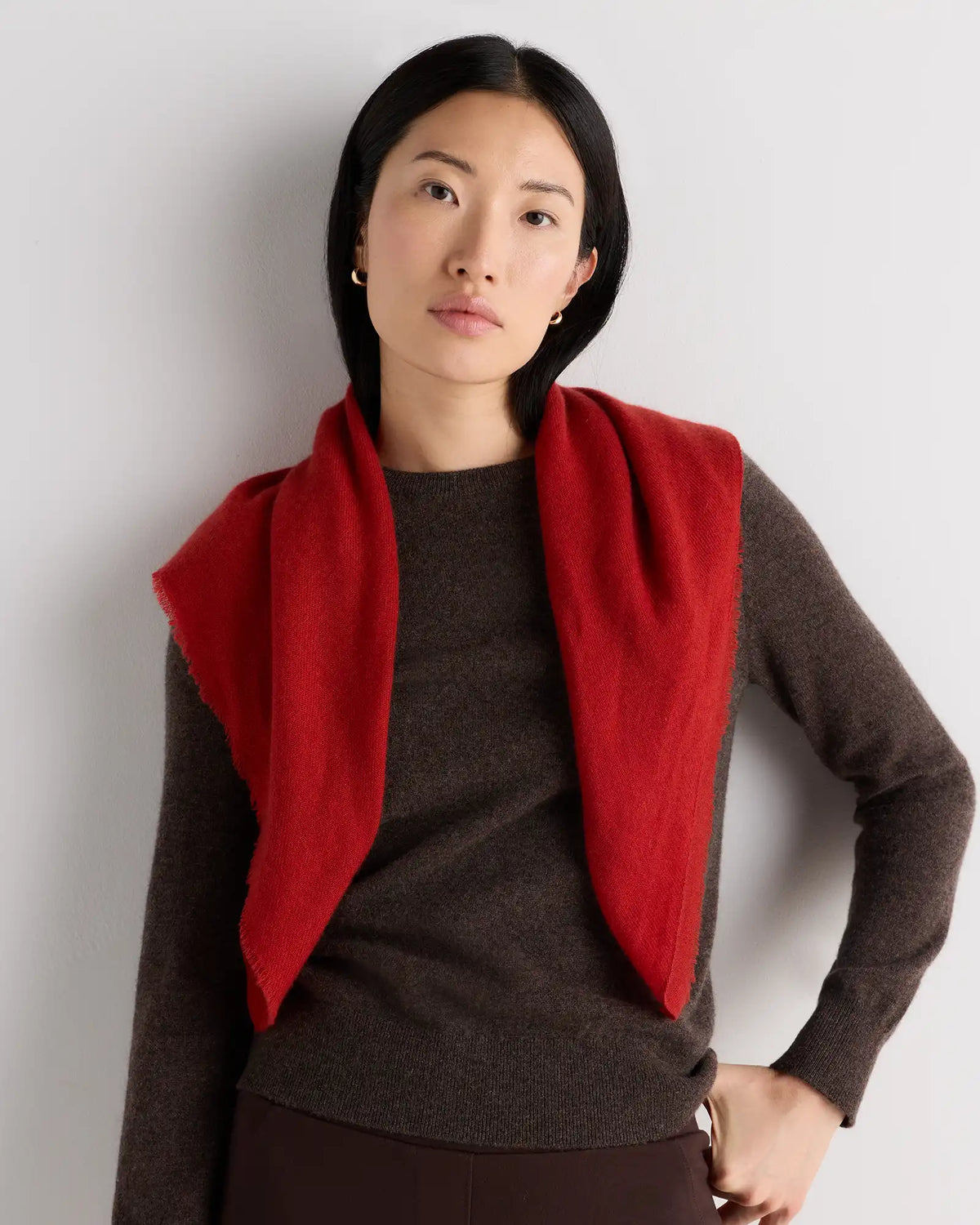 Mongolian Cashmere Square Scarf
