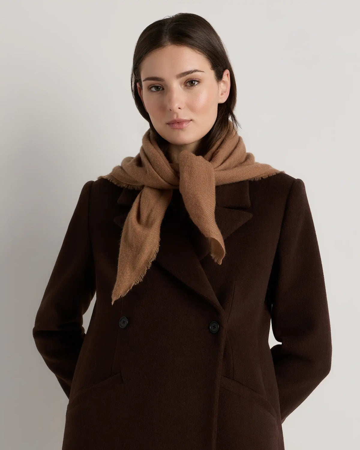 Mongolian Cashmere Square Scarf