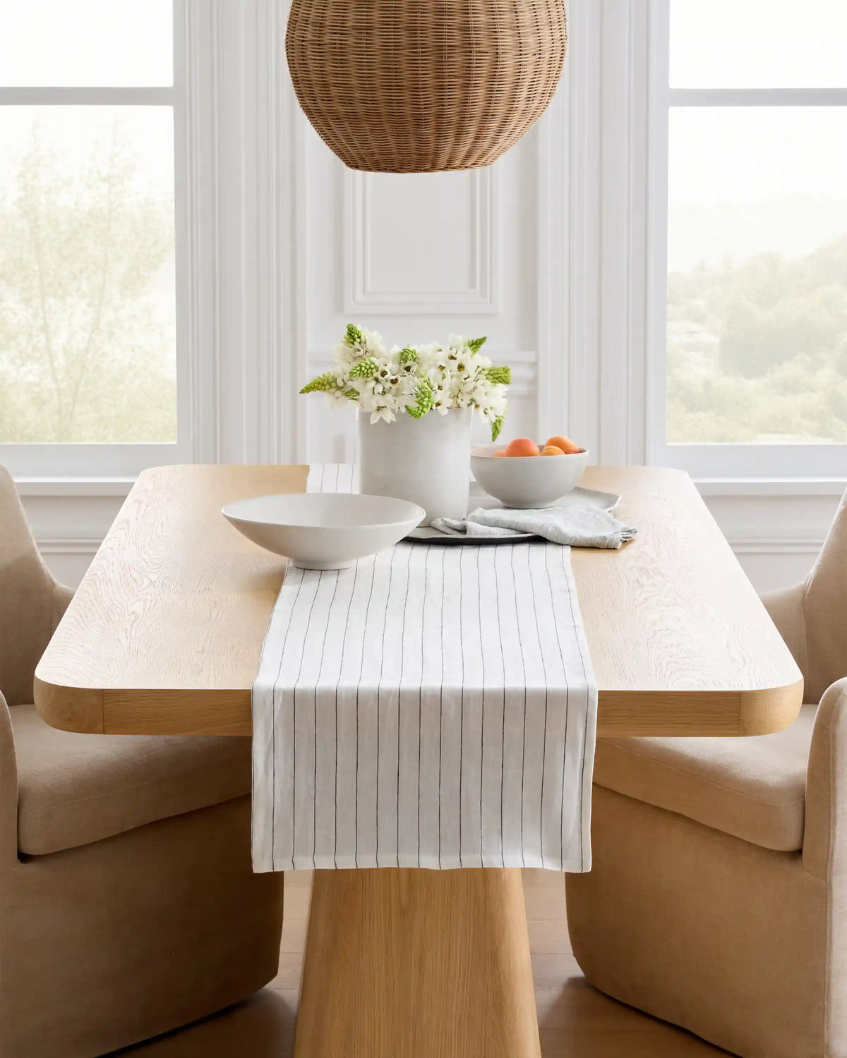 European Linen Table Runner