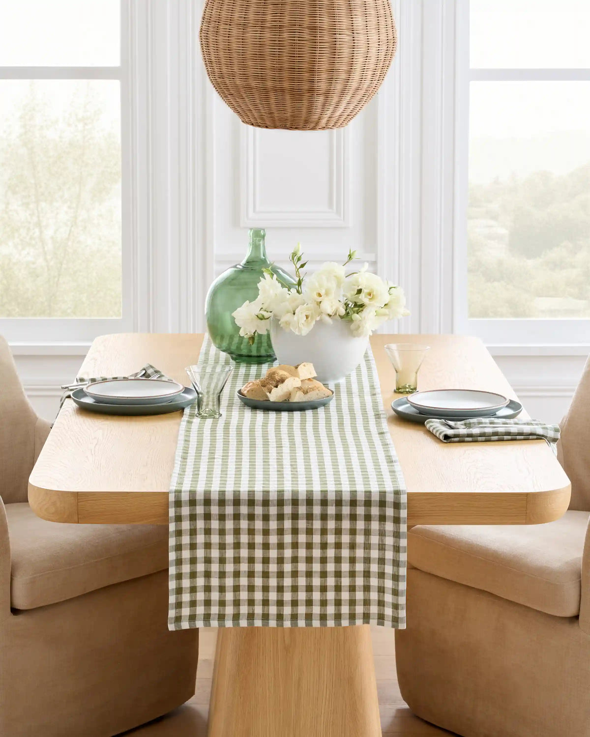 European Linen Table Runner