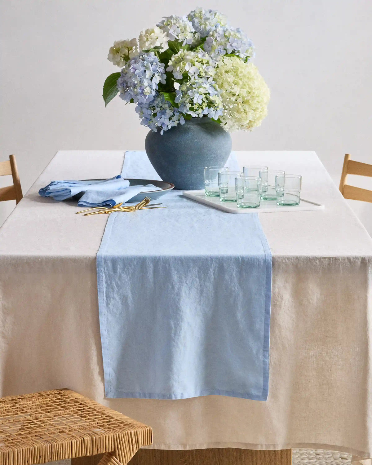 European Linen Table Runner