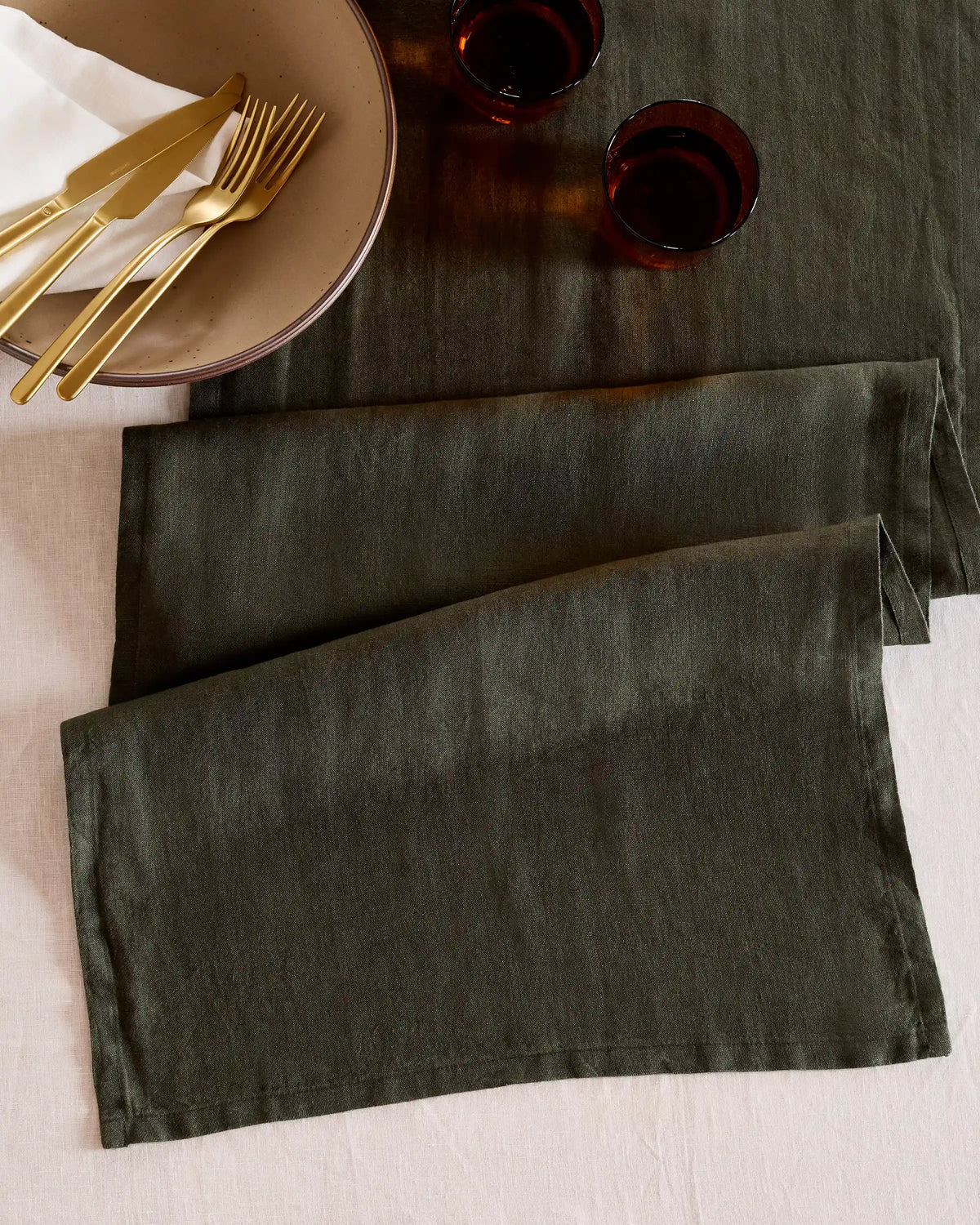 European Linen Table Runner