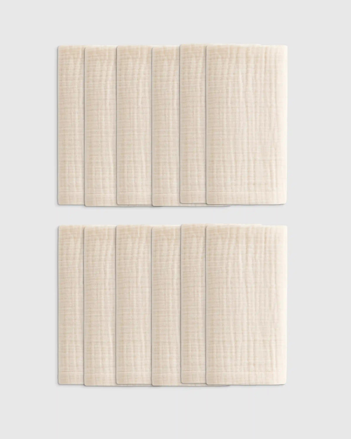 Organic Cotton Gauze Napkins, Set of 12