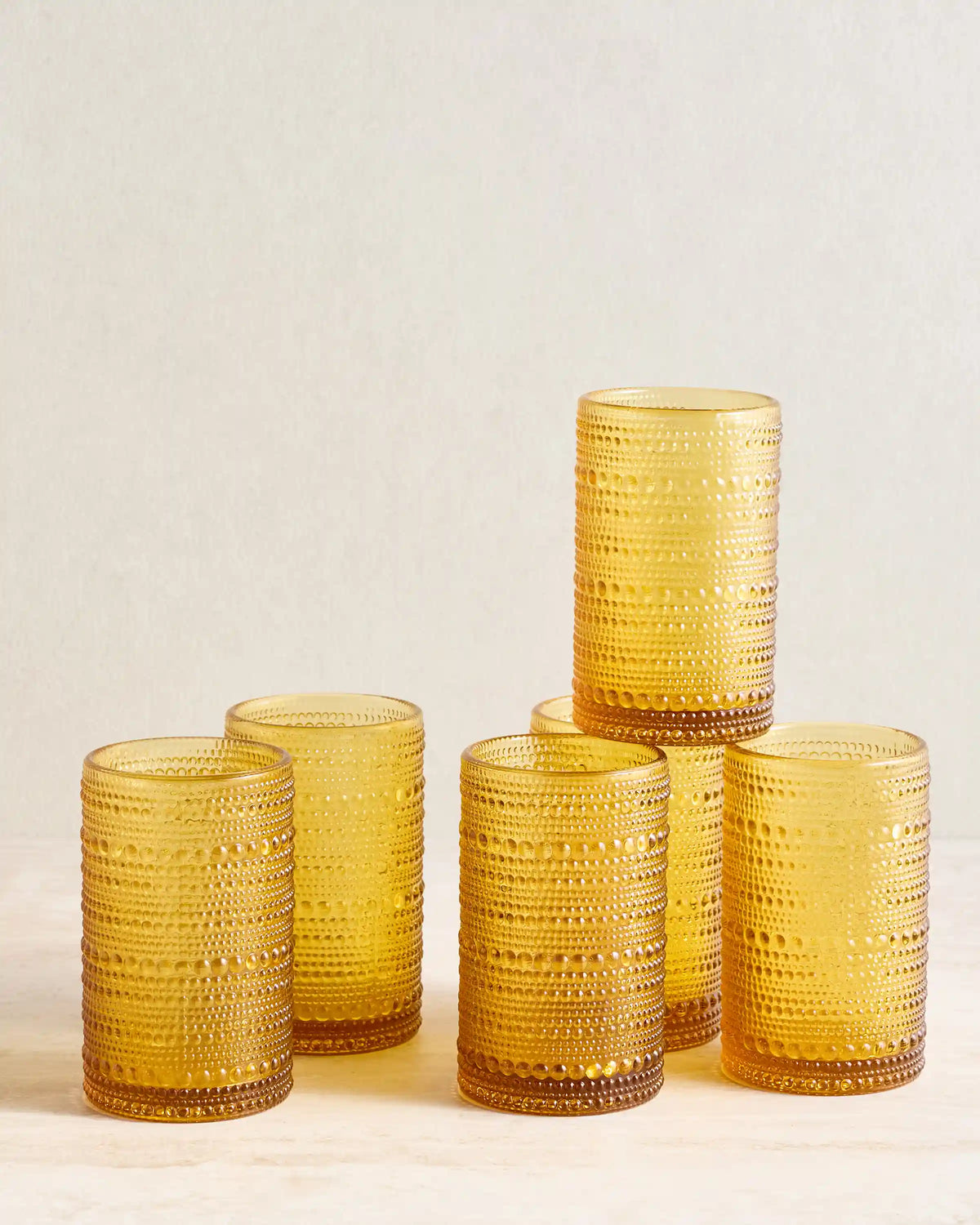 Jupiter Tall Glass Tumbler, Set of 6