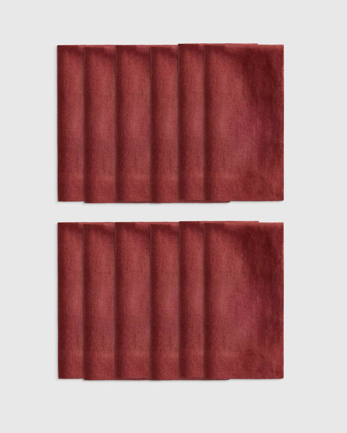 European Linen Wide-Hem Napkins, Set of 12