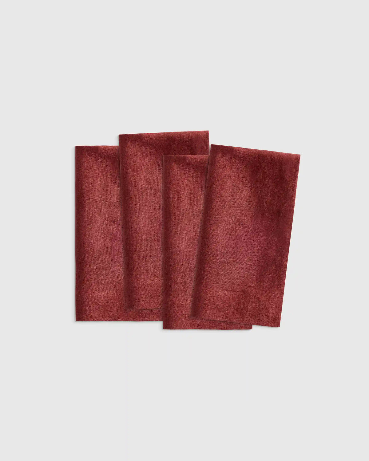 European Linen Wide-Hem Napkins, Set of 4