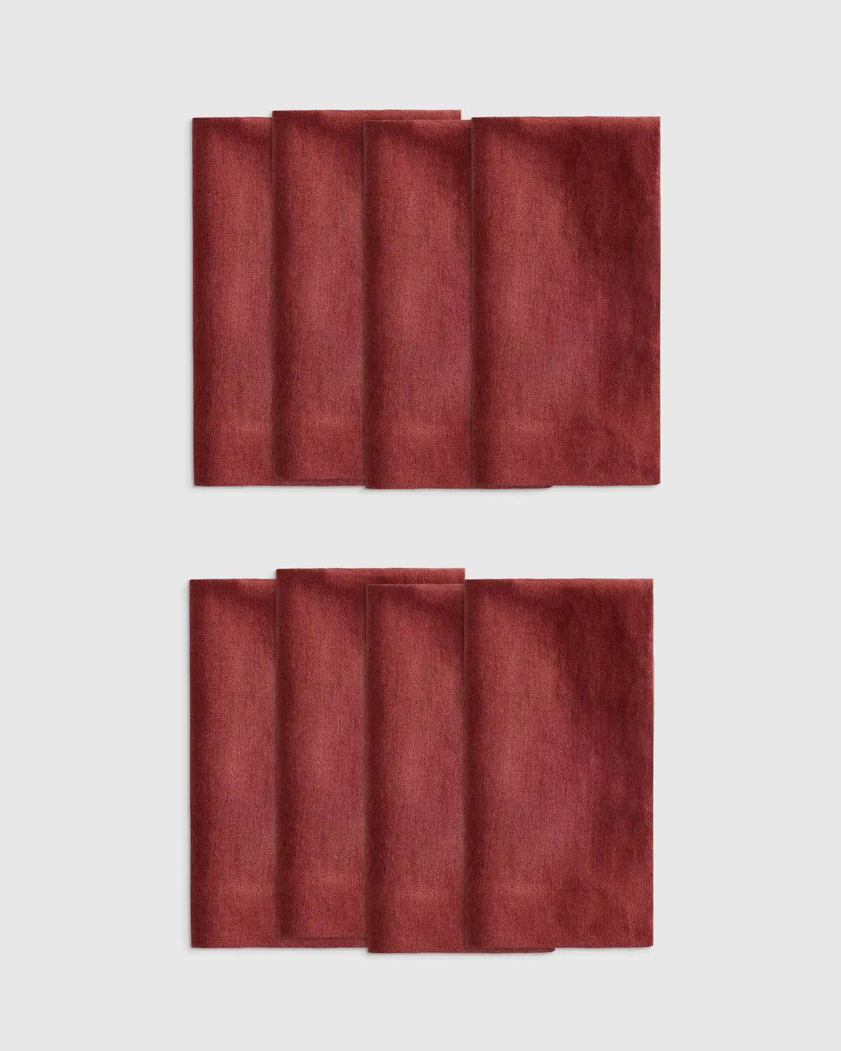 European Linen Wide-Hem Napkins, Set of 8