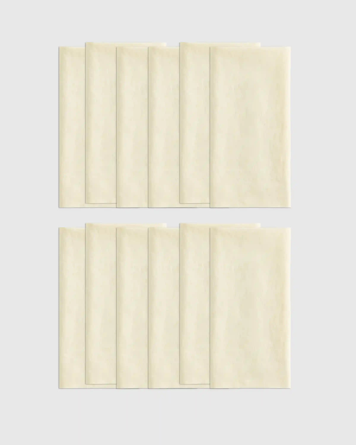European Linen Wide-Hem Napkins, Set of 12