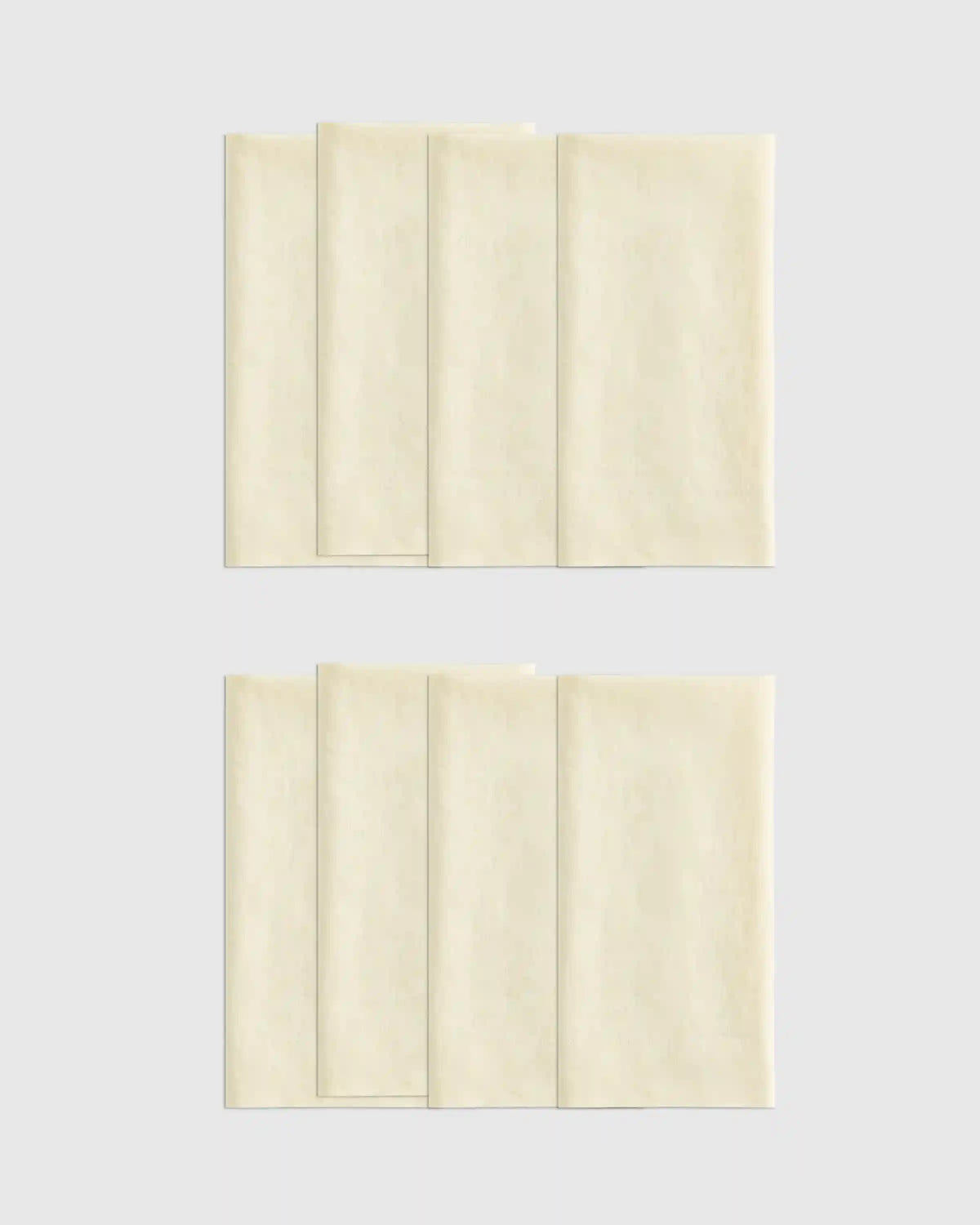 European Linen Wide-Hem Napkins, Set of 8
