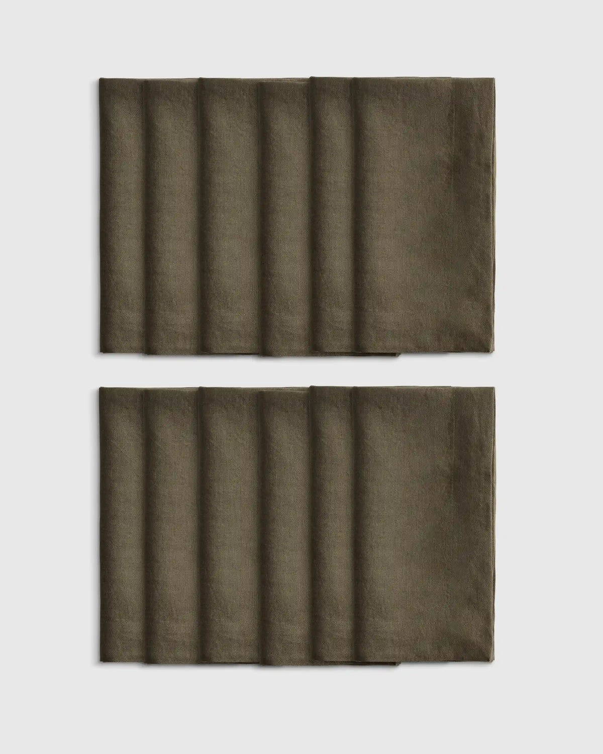 European Linen Wide-Hem Napkins, Set of 12