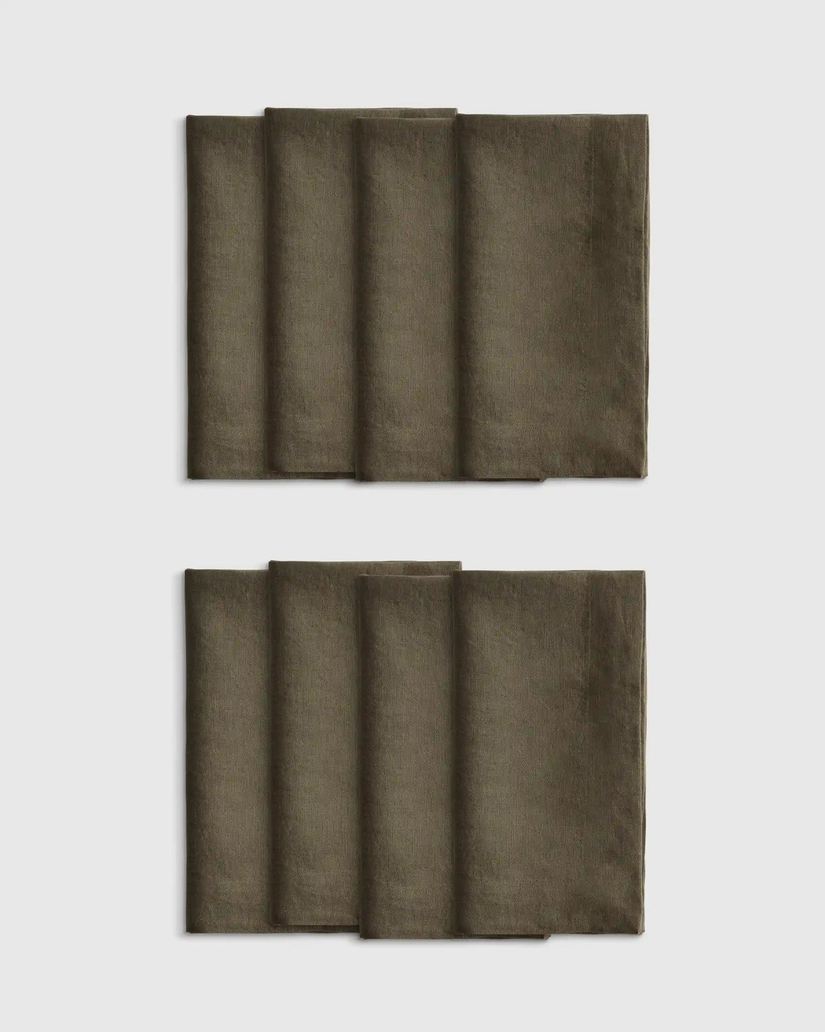 European Linen Wide-Hem Napkins, Set of 8