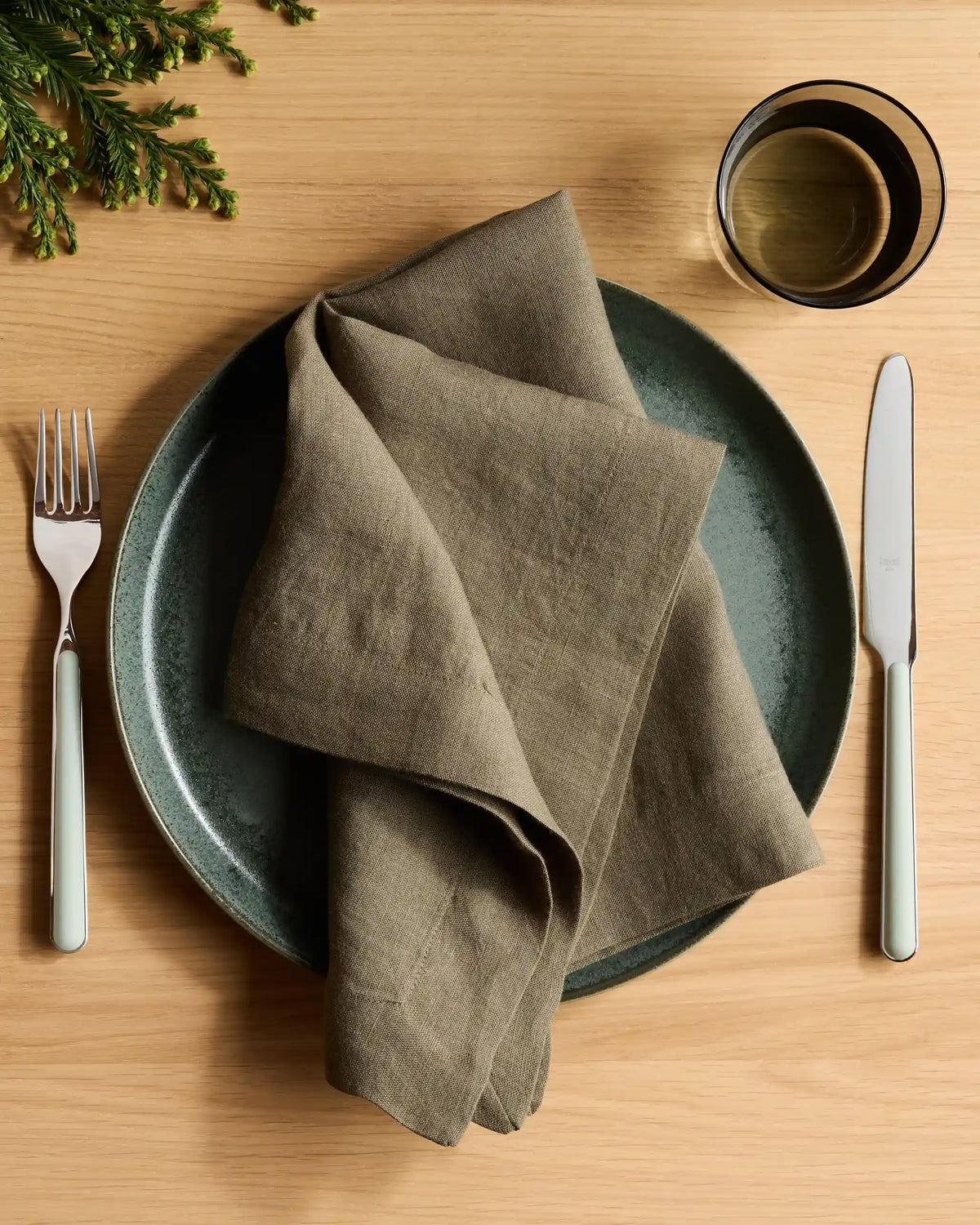 European Linen Wide-Hem Napkins, Set of 4