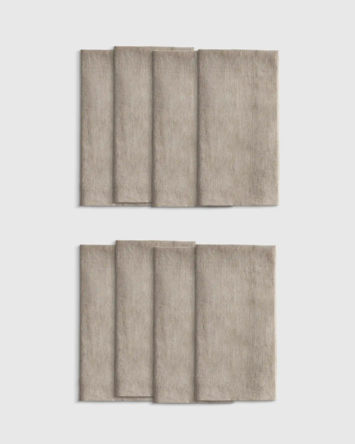 European Linen Wide-Hem Napkins, Set of 8