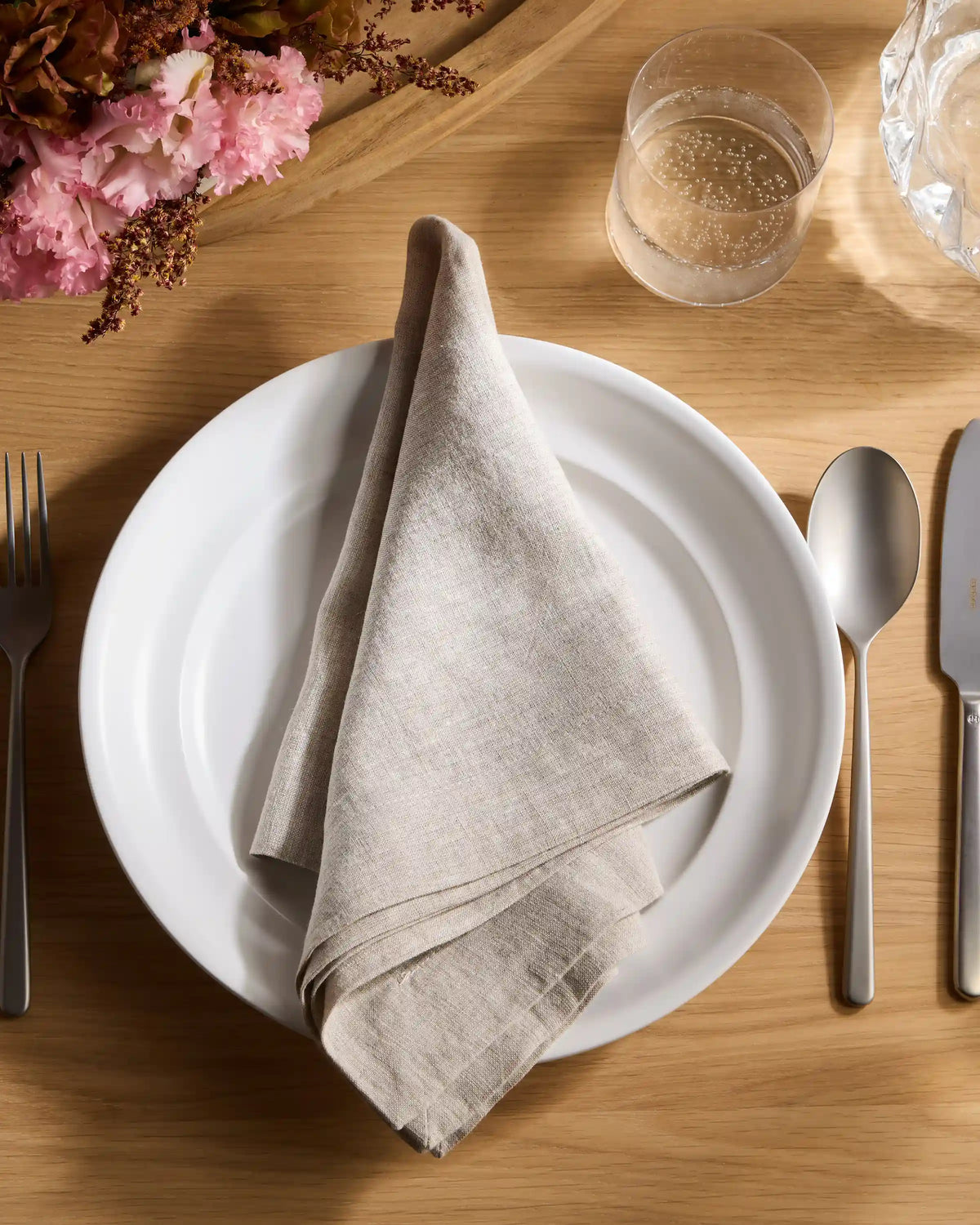 European Linen Wide-Hem Napkins, Set of 12