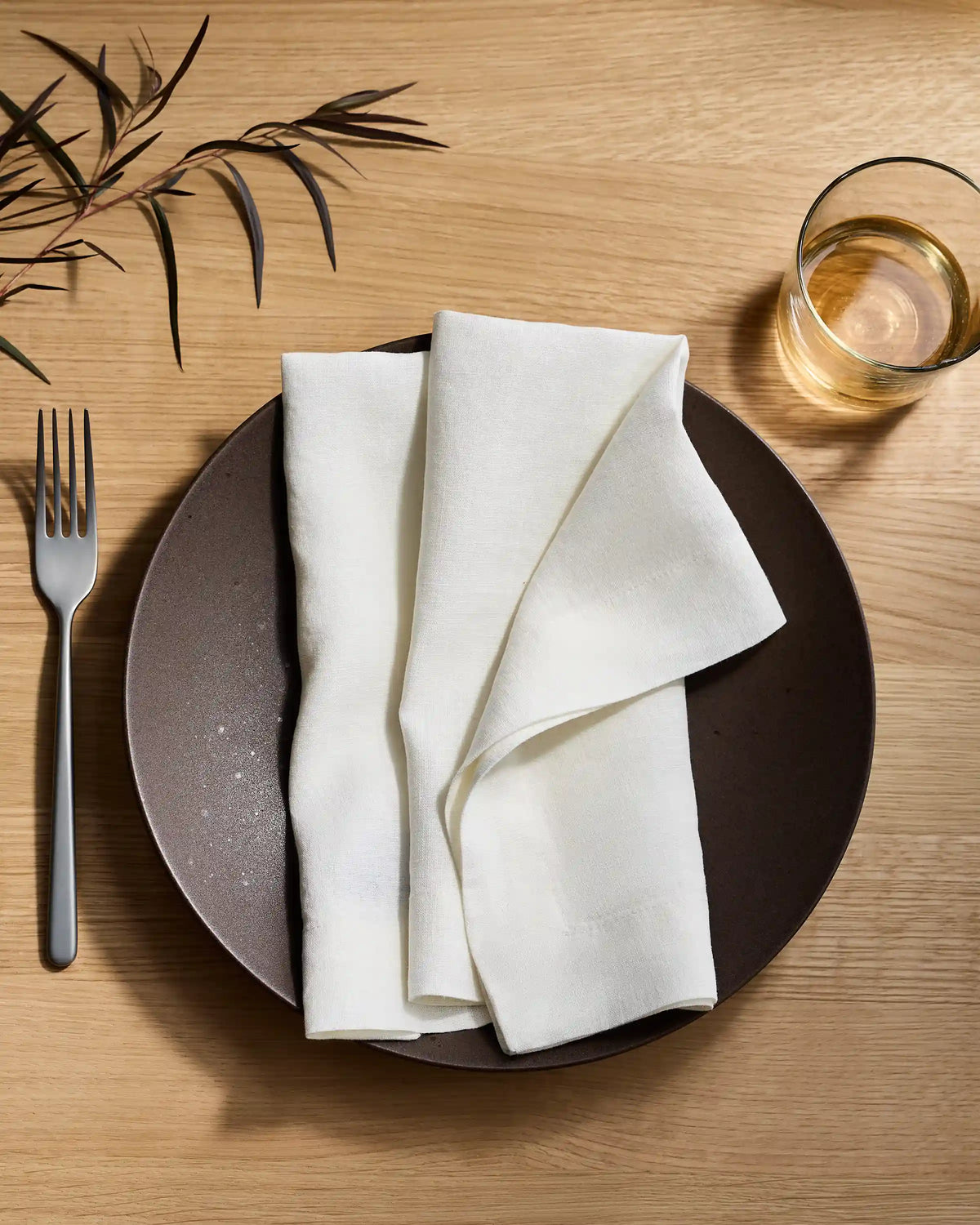 European Linen Wide-Hem Napkins, Set of 4