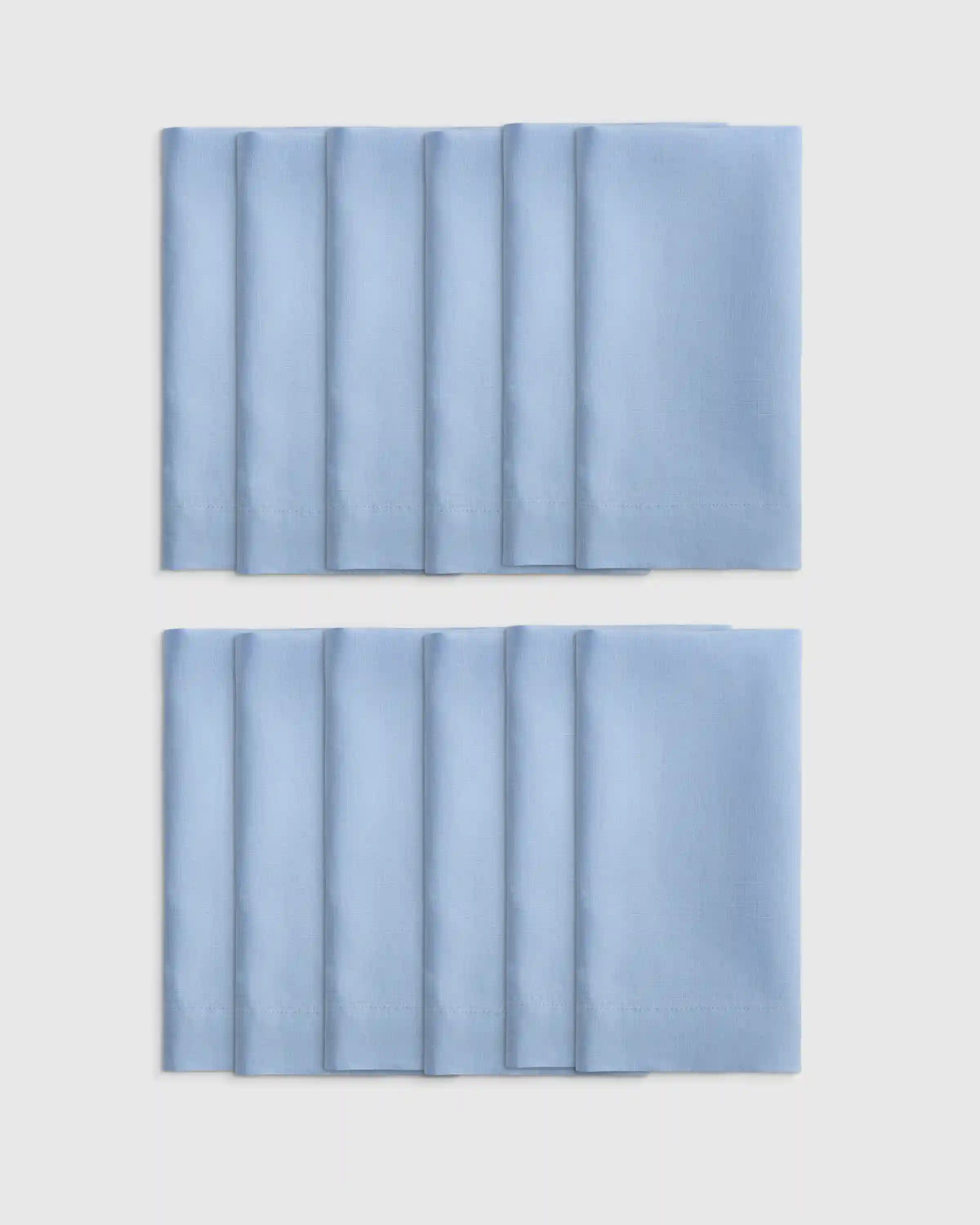 European Linen Wide-Hem Napkins, Set of 12