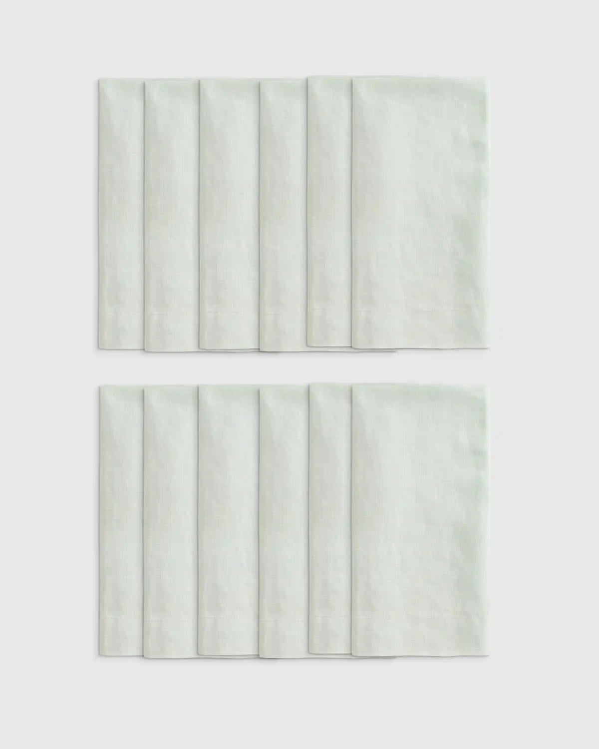 European Linen Wide-Hem Napkins, Set of 12