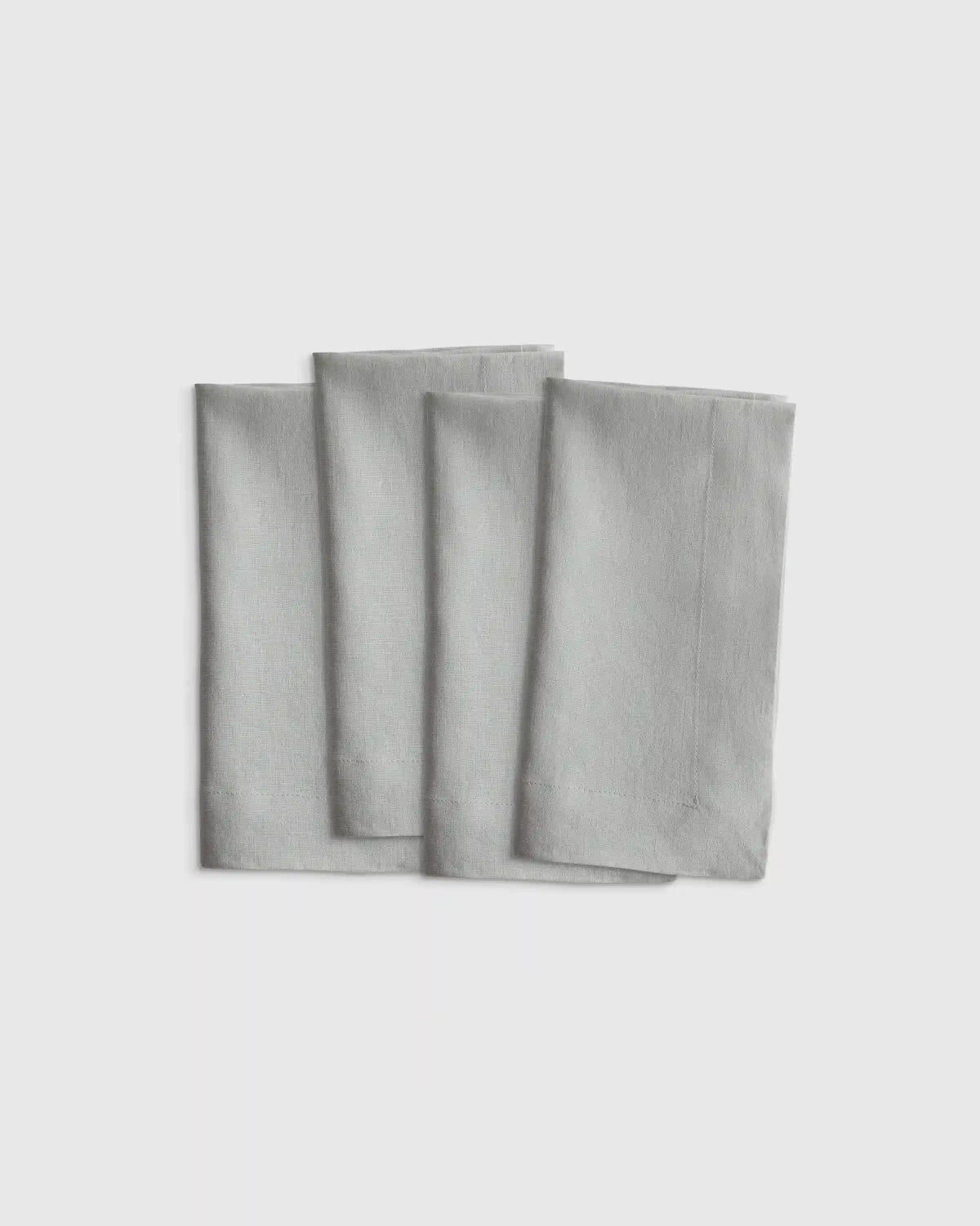 European Linen Wide-Hem Napkins, Set of 4