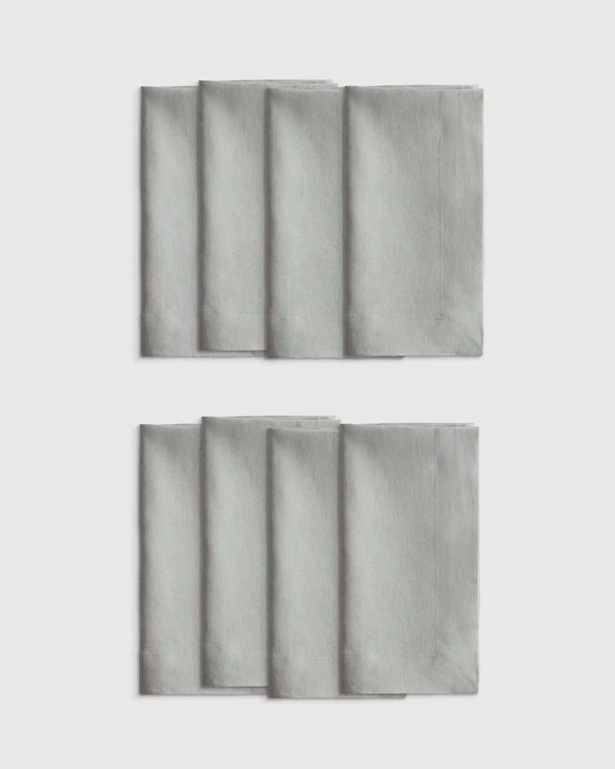 European Linen Wide-Hem Napkins, Set of 8