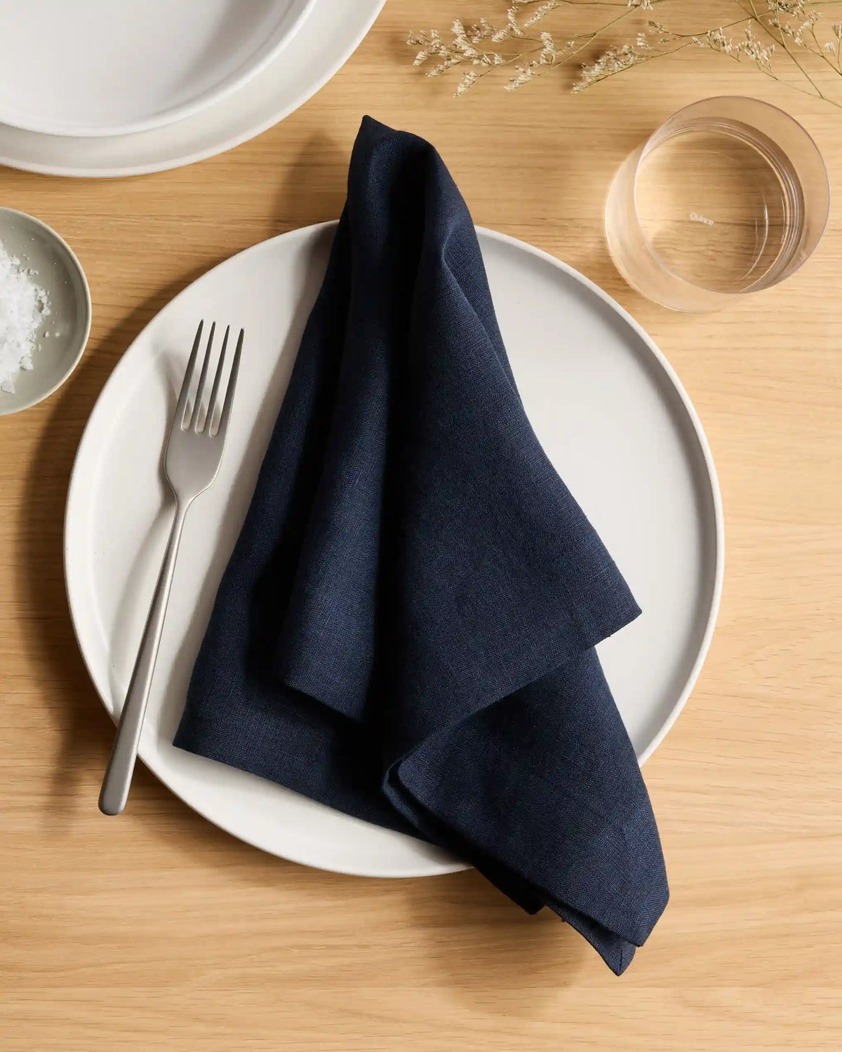 European Linen Wide-Hem Napkins, Set of 12