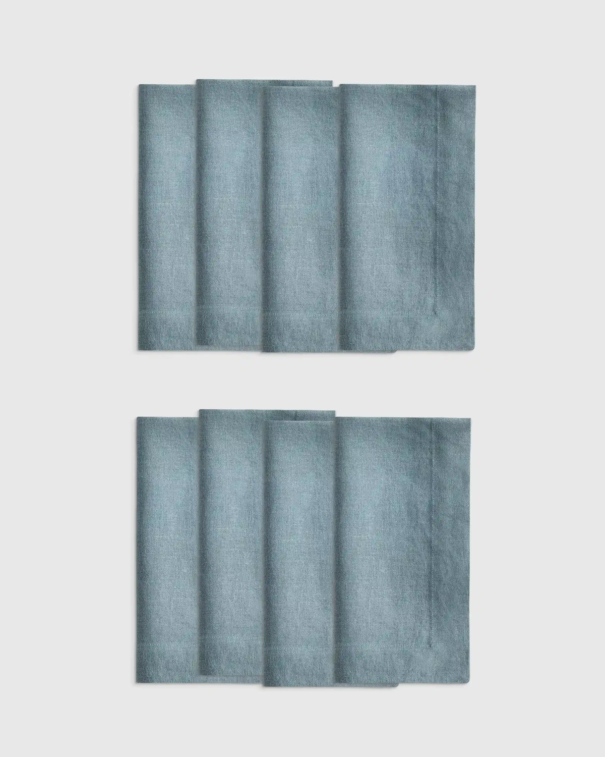 European Linen Wide-Hem Napkins, Set of 8