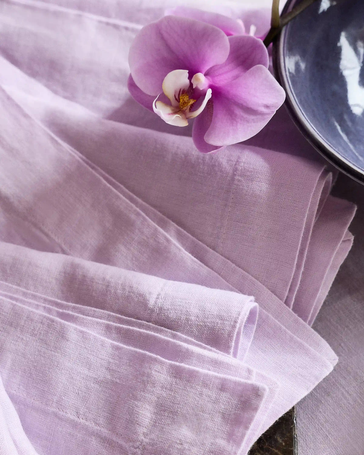 European Linen Wide-Hem Napkins, Set of 4