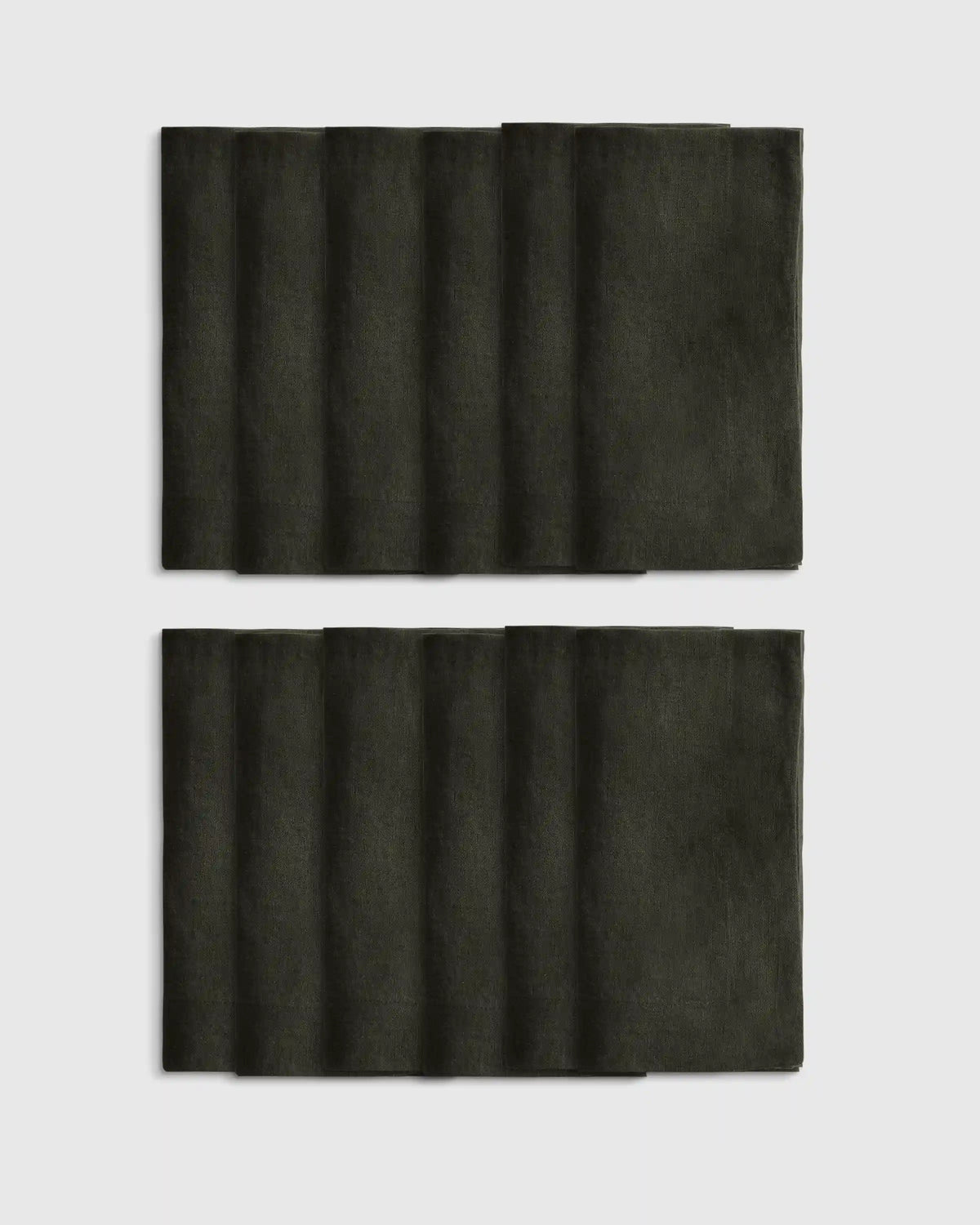 European Linen Wide-Hem Napkins, Set of 12