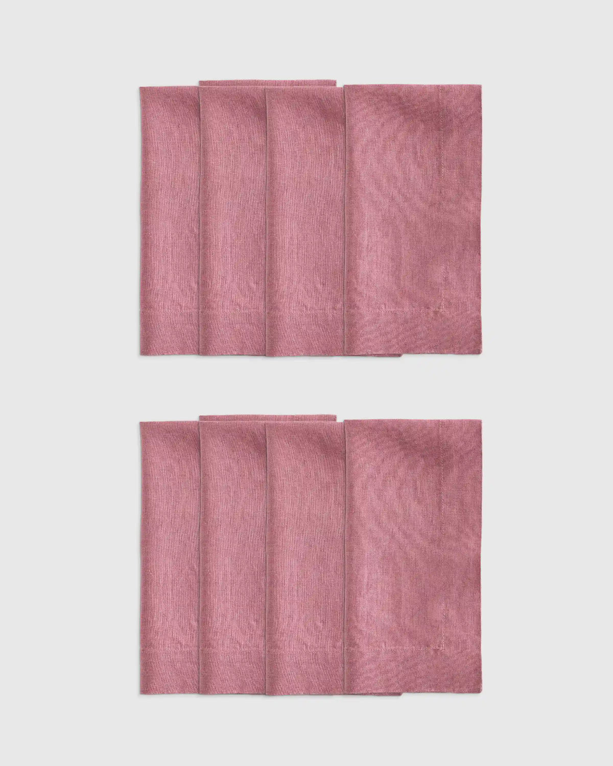 European Linen Wide-Hem Napkins, Set of 8