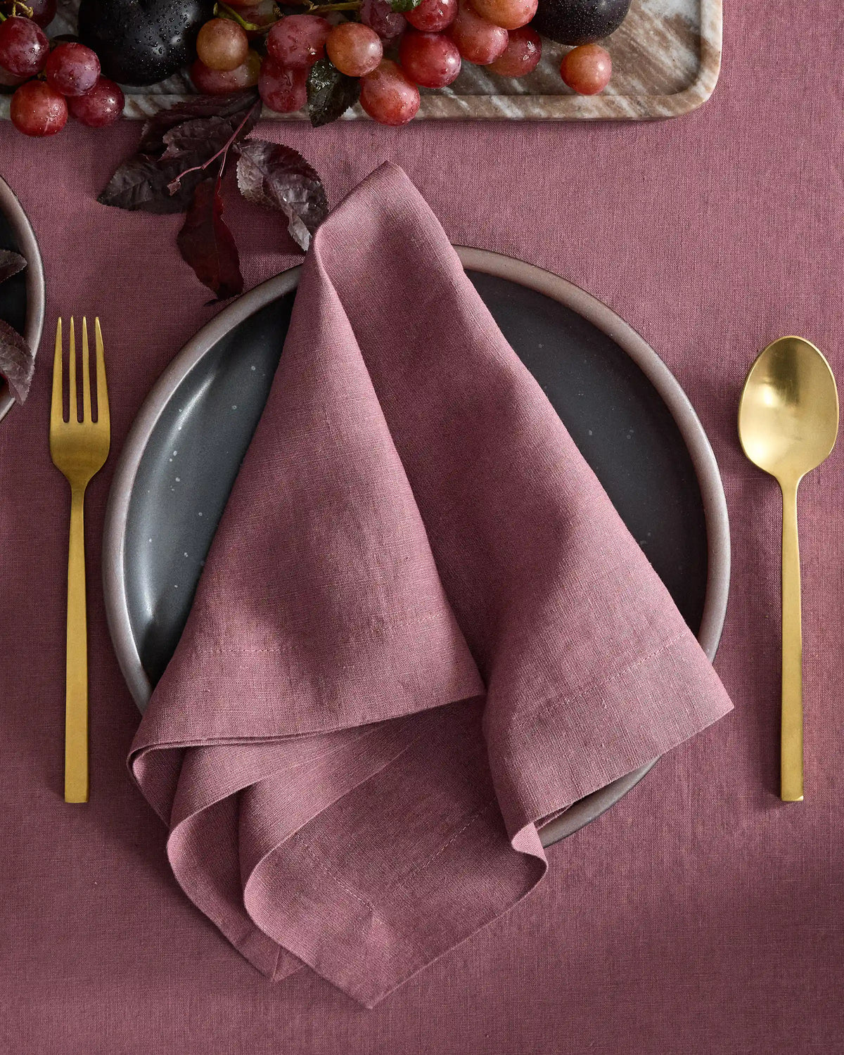 European Linen Wide-Hem Napkins, Set of 8