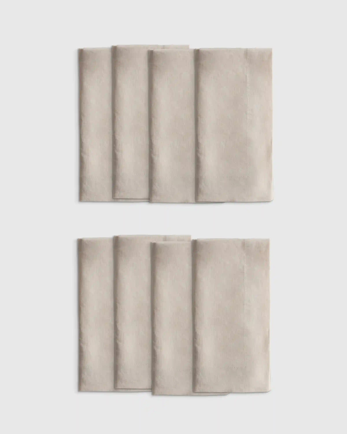 European Linen Wide-Hem Napkins, Set of 8