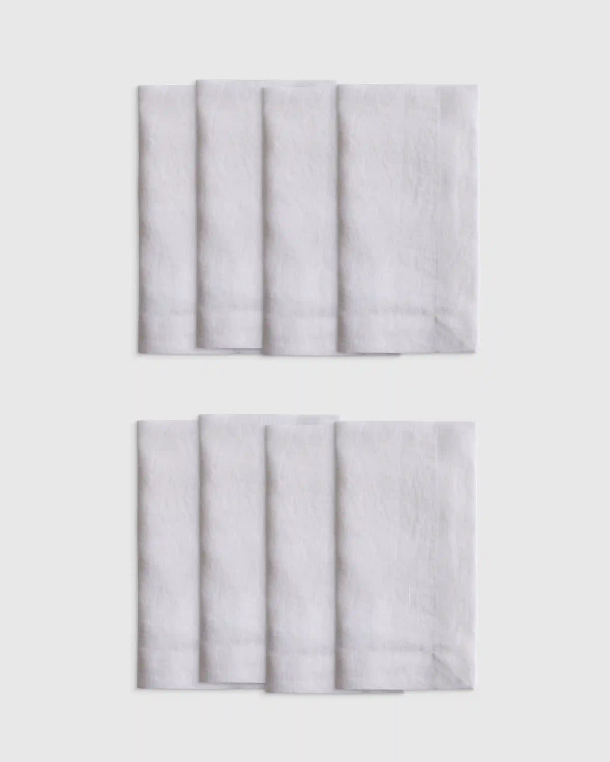 European Linen Wide-Hem Napkins, Set of 8