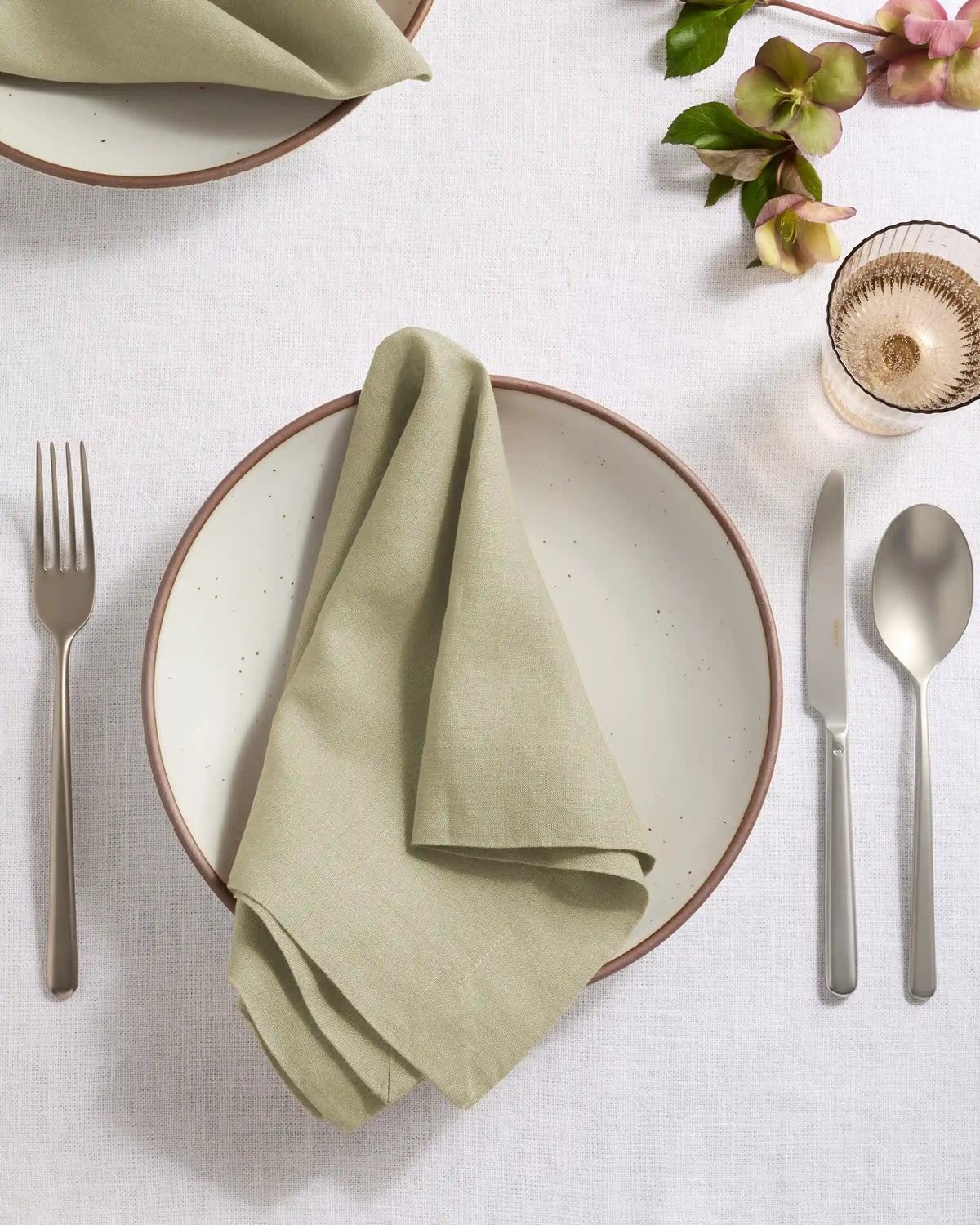 European Linen Wide-Hem Napkins, Set of 12