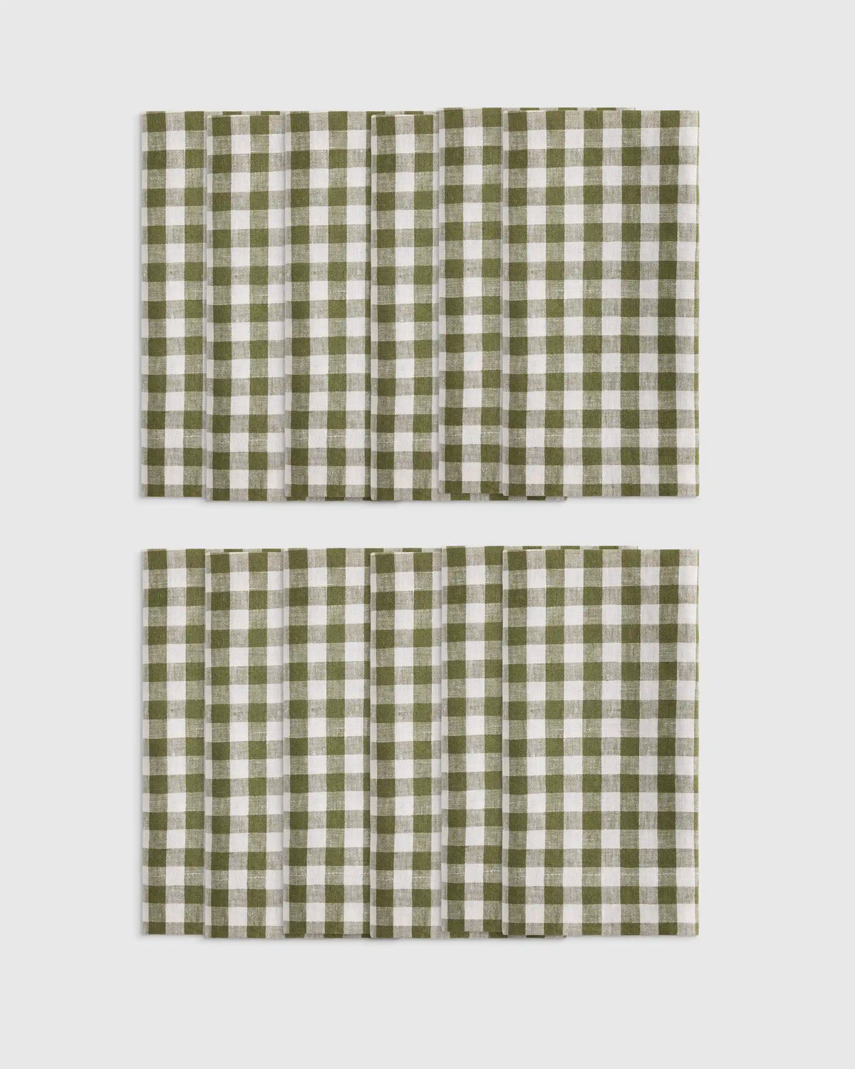 European Linen Wide-Hem Napkins, Set of 12