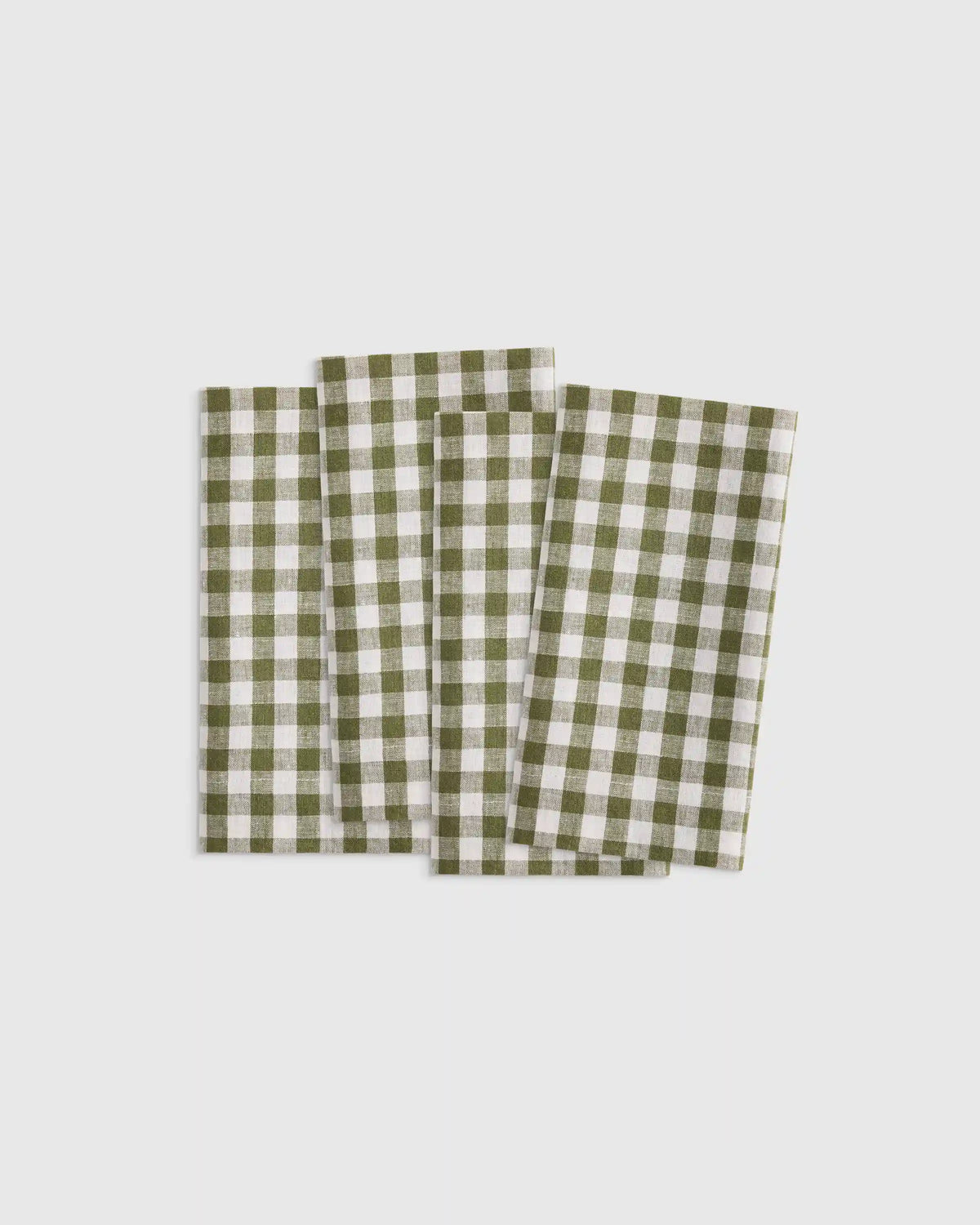 European Linen Wide-Hem Napkins, Set of 4