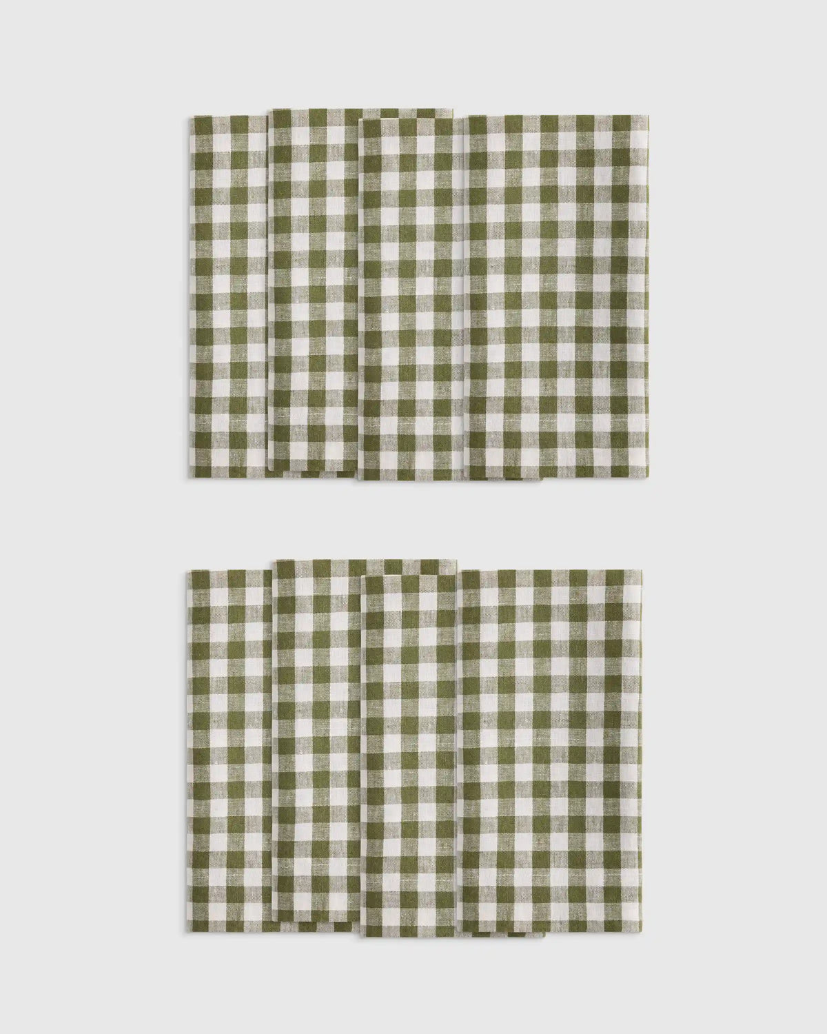 European Linen Wide-Hem Napkins, Set of 8