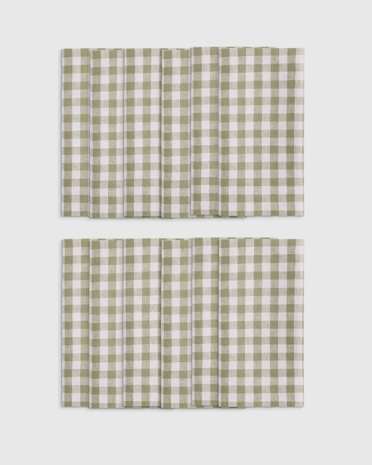 European Linen Wide-Hem Napkins, Set of 12