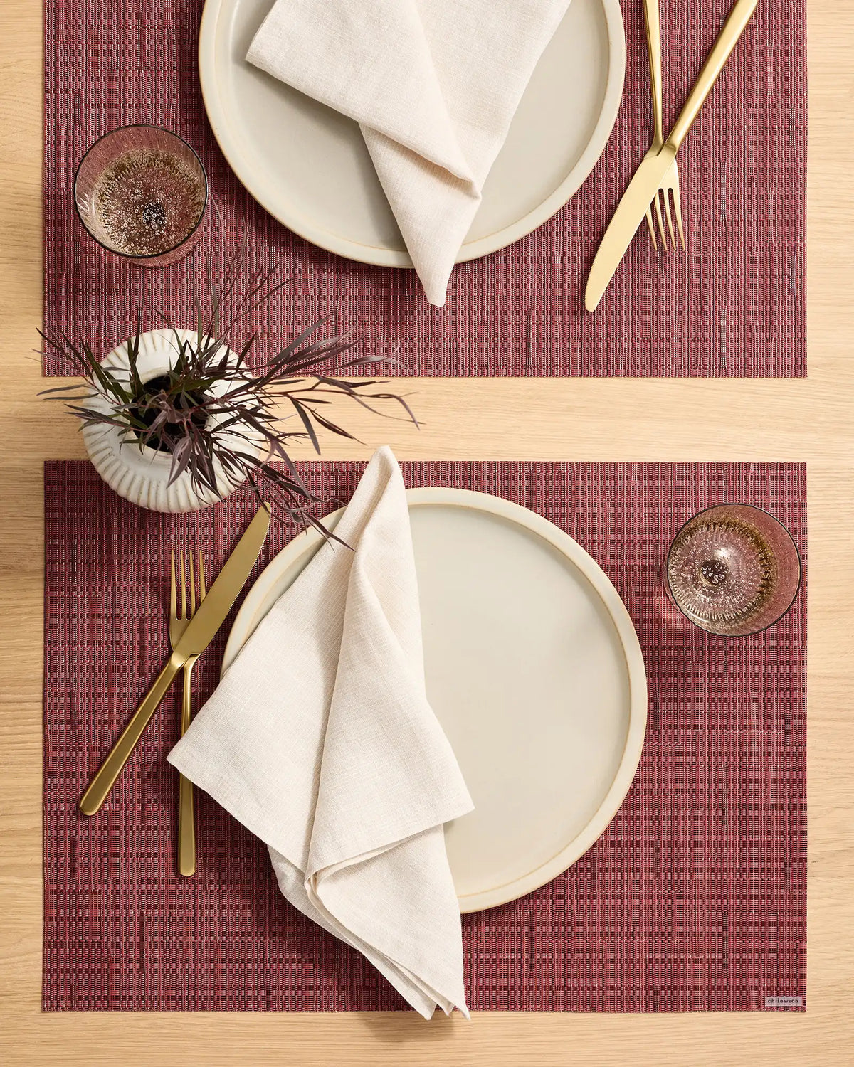 Bamboo Easy-Care Rectangular Placemat, Set of 4 by Chilewich