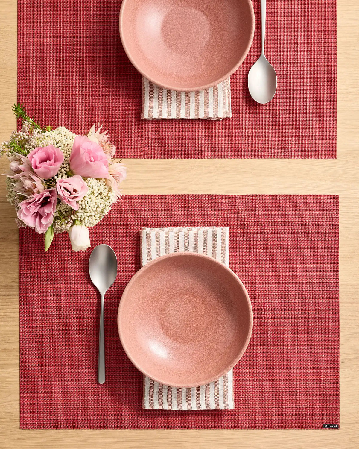 Mini Basketweave Easy-Care Rectangular Placemat, Set of 4 by Chilewich